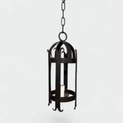 Pair of 1950s Wrought Iron Lanterns - Single View Four - Styylish