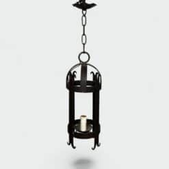 Pair of 1950s Wrought Iron Lanterns - Single View Three - Styylish