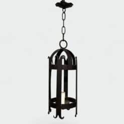 Pair of 1950s Wrought Iron Lanterns - Single View Two - Styylish