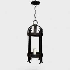 Pair of 1950s Wrought Iron Lanterns - Single View One - Styylish