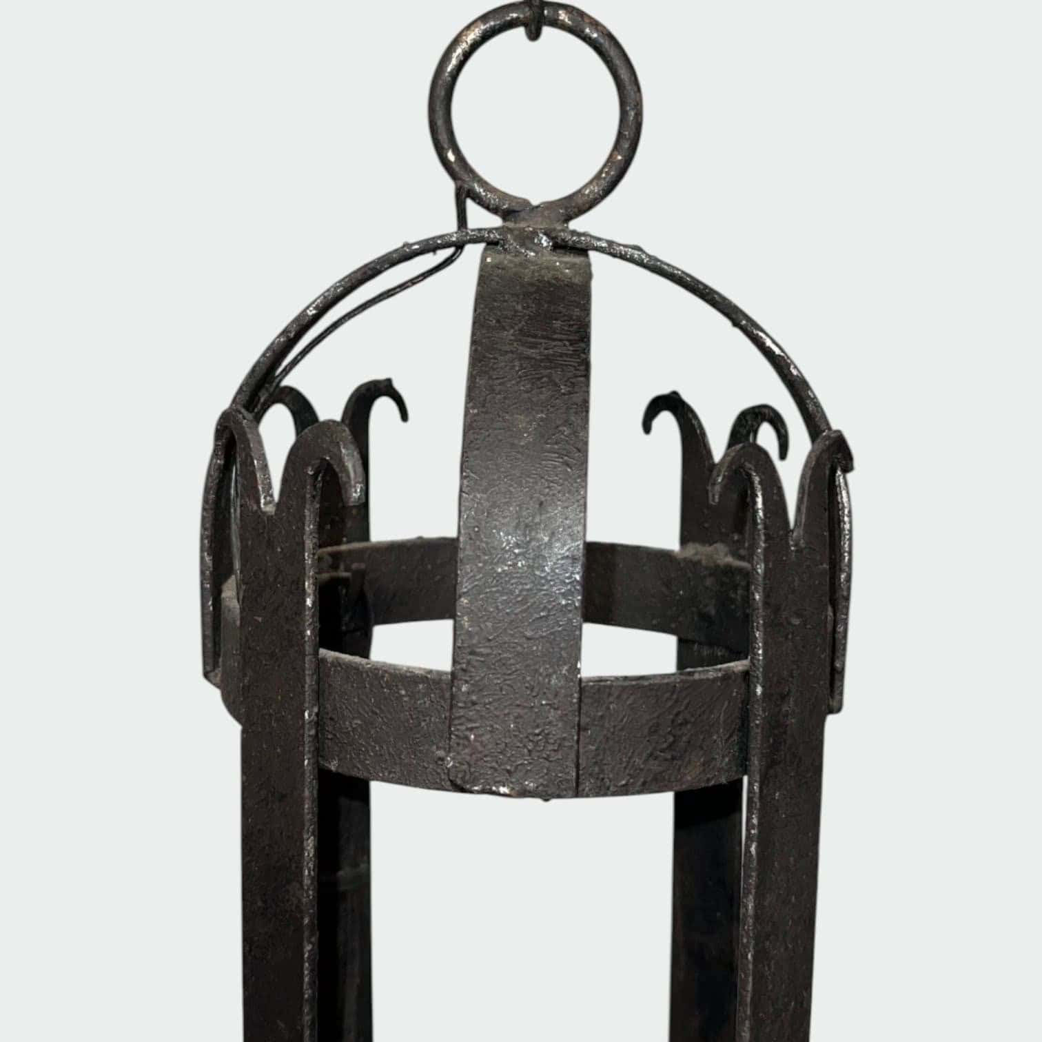 Pair of 1950s Wrought Iron Lanterns - Detail Three - Styylish