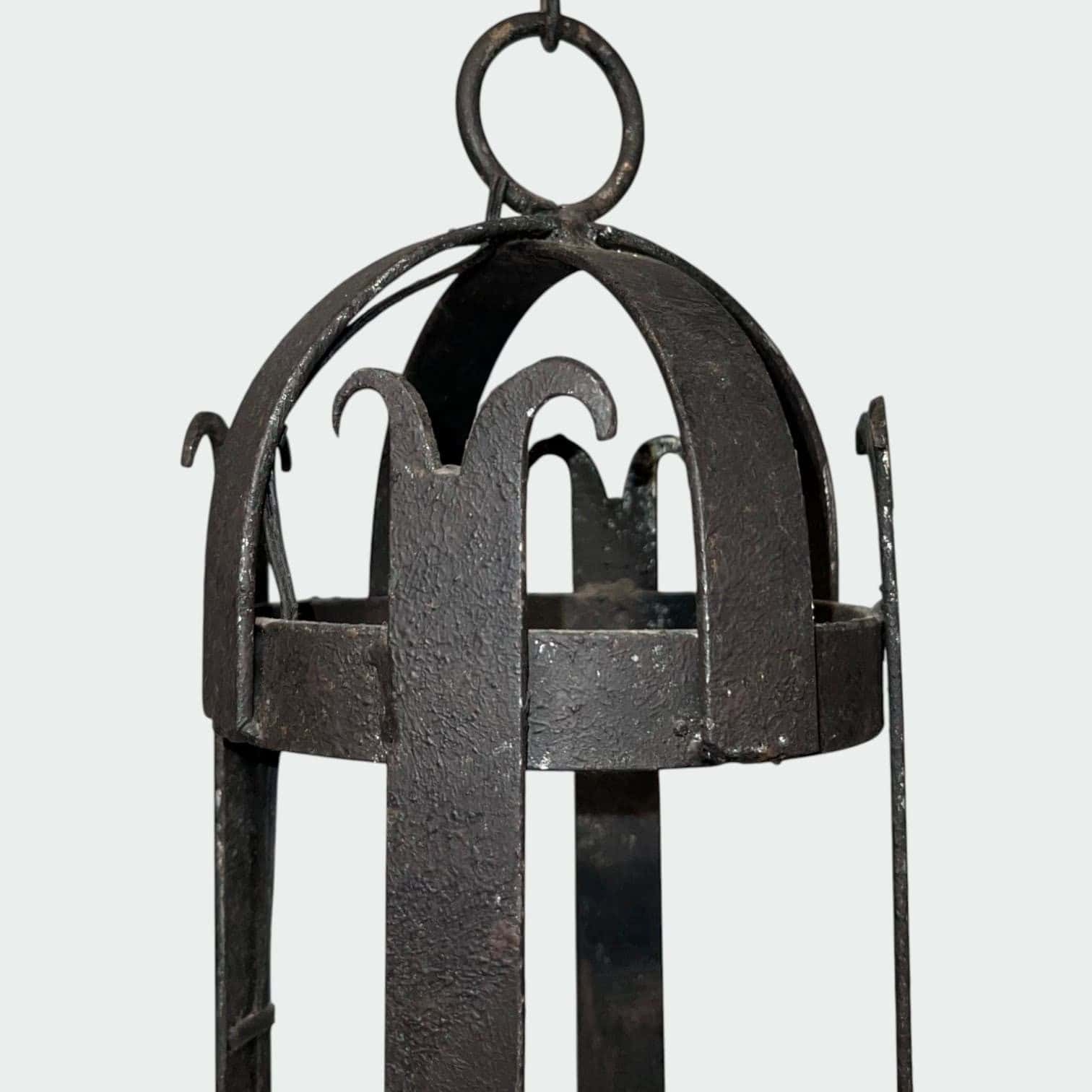 Pair of 1950s Wrought Iron Lanterns - Detail Two - Styylish