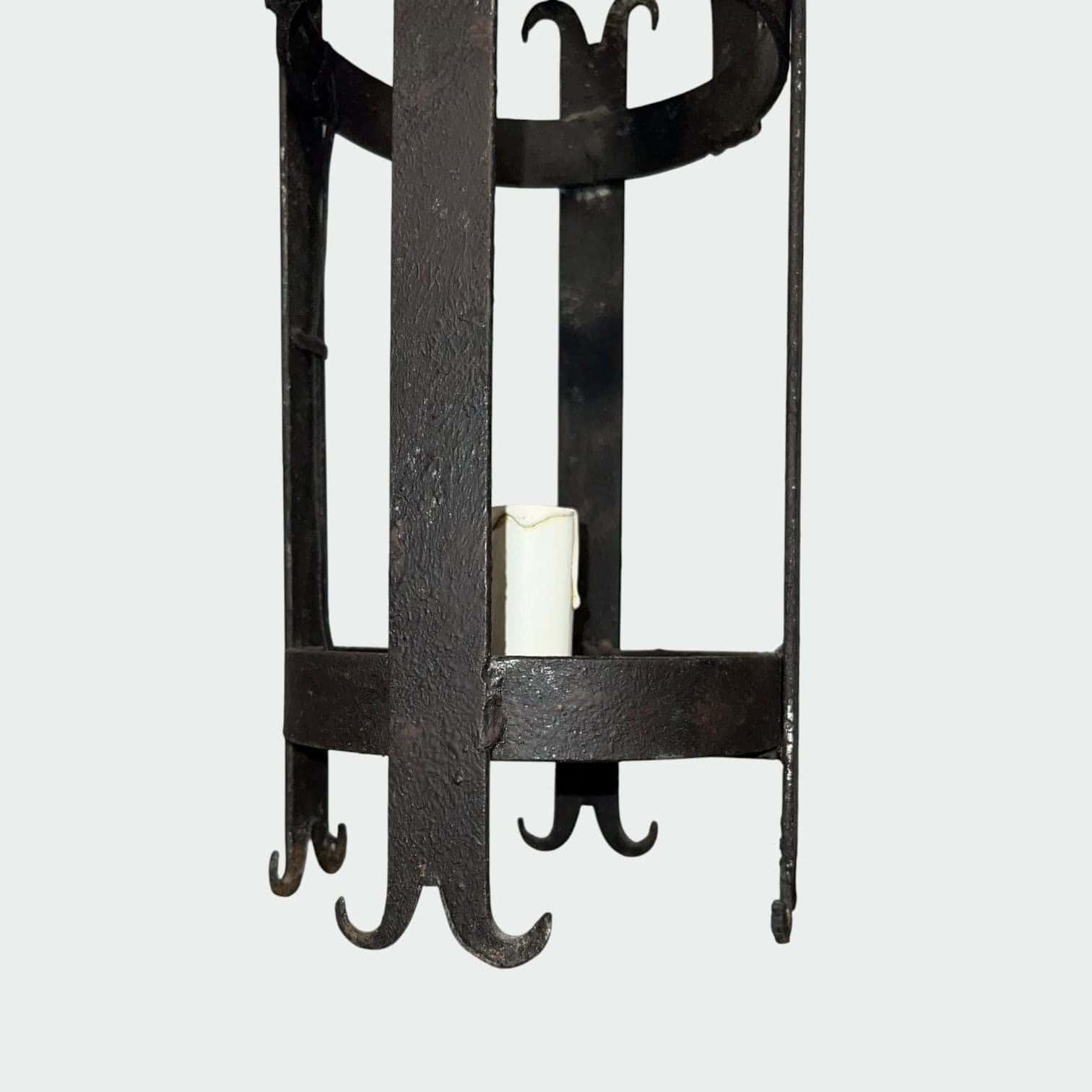 Pair of 1950s Wrought Iron Lanterns - Detail One - Styylish