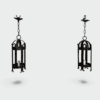 Pair of 1950s Wrought Iron Lanterns - Styylish