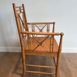 Late 19th-Century Faux Bamboo Armchair - View Seven - Styylish