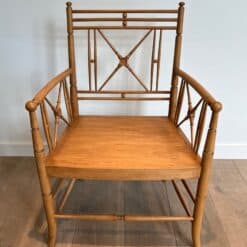 Late 19th-Century Faux Bamboo Armchair - View Six - Styylish