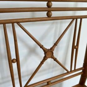 Late 19th-Century Faux Bamboo Armchair