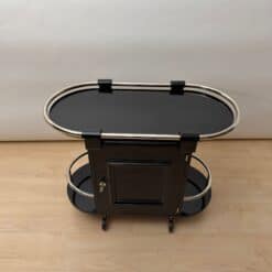 Art Deco Bar Cart, Black Lacquer, France, circa 1930 - Image 6