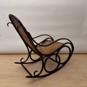 Art Nouveau Bentwood Rocking Chair by Thonet, Austria, circa 1900