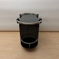 Art Deco Bar Cart, Black Lacquer, France, circa 1930 - Image 7