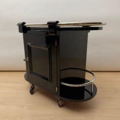 Art Deco Bar Cart, Black Lacquer, France, circa 1930 - Image 9