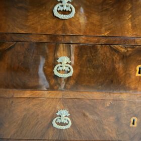 German Empire Walnut Chest of Drawers, circa 1810–1820