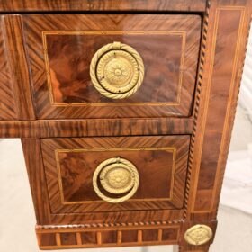 18th Century Louis XVI Writing Desk with Marquetry, Petite Neoclassical Desk