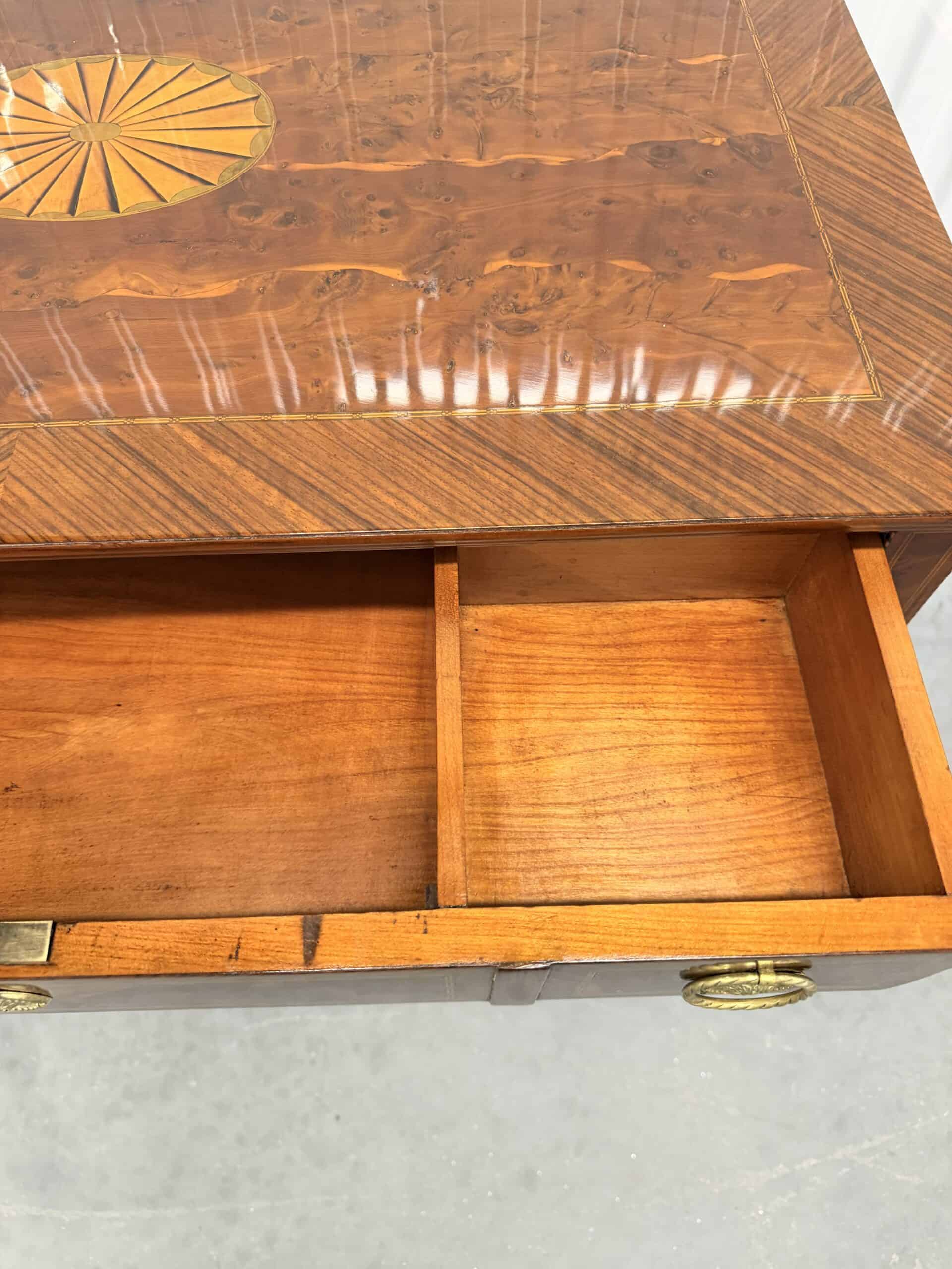 18th Century Louis XVI Writing Desk with Marquetry, Petite Neoclassical Desk - Image 6