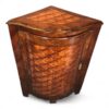 18th Century Marquetry Corner Cabinet with Serpentine Front- Styylish