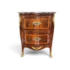 Antique Louis XV Style Chest of Drawers with Marble Top- Styylish