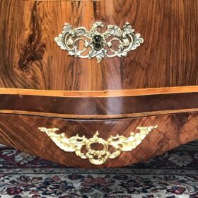 Antique Louis XV Style Chest of Drawers with Marble Top, 1760