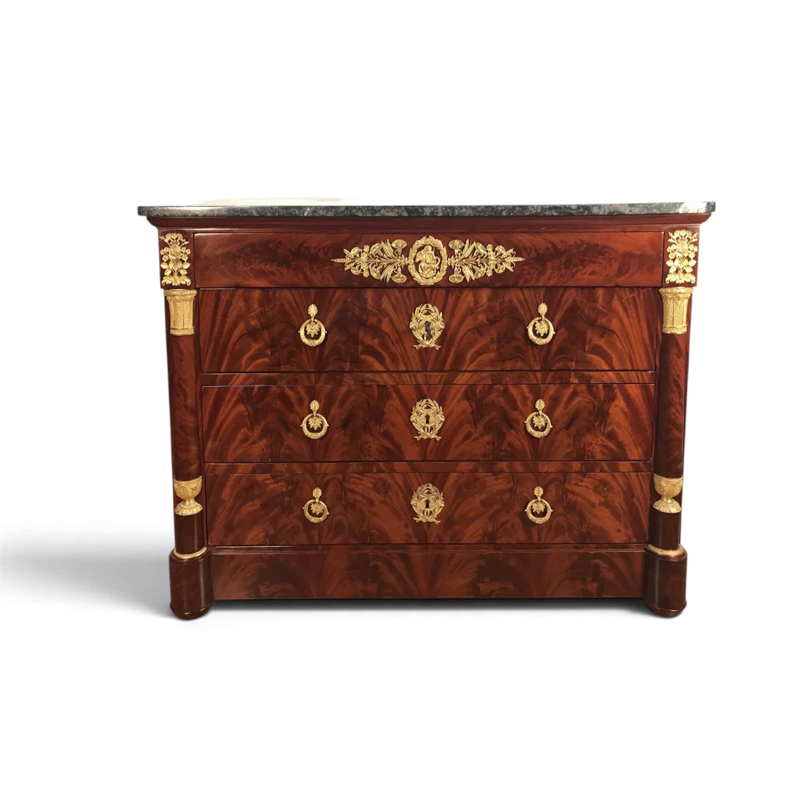 French Empire commode- with gilt-bronze mounts- Styylish