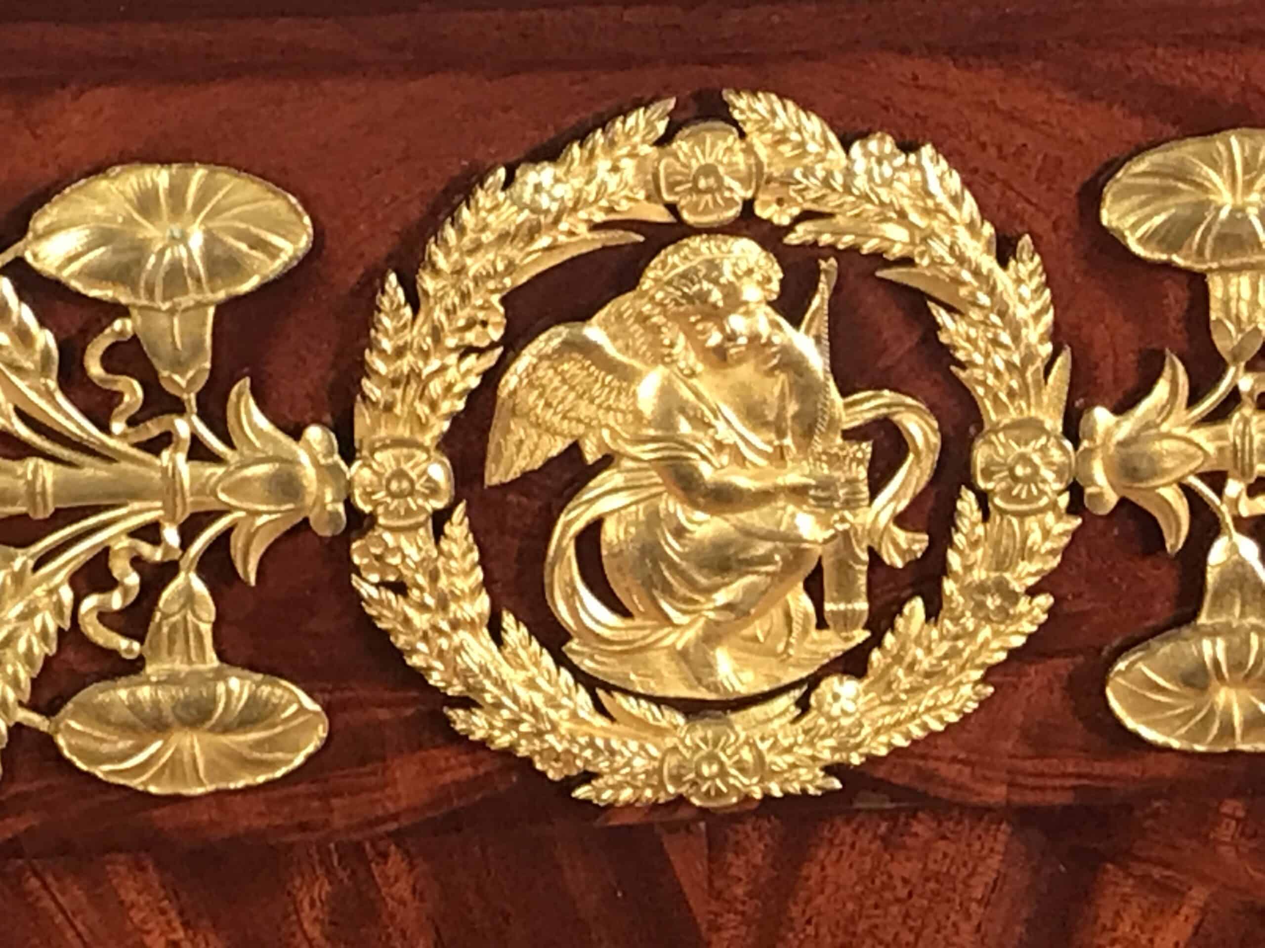 Exceptional French Empire Mahogany Commode with Extensive Gilt-Bronze Mounts, circa 1810 - Image 6