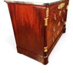 Exceptional French Empire Mahogany Commode with Extensive Gilt-Bronze Mounts, circa 1810 - Image 11