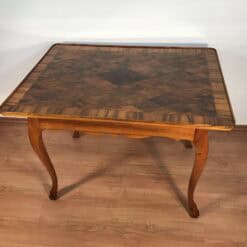 German Baroque Walnut Table with Parquetry, 1750 - Image 3