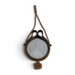 French Black Ceramic Hanging Mirror - Styylish