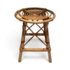 Jean Royère Style Rattan Drum Stool - Styylish