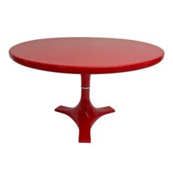 Rare Red Kartell Dining Table by Anna Castelli Ferrieri & Ignazio Gardella, circa 1967- Styylish