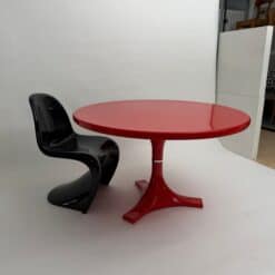 Rare Red Kartell Dining Table by Anna Castelli Ferrieri, ca. 1967 - Image 13