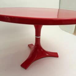 Rare Red Kartell Dining Table by Anna Castelli Ferrieri, ca. 1967 - Image 14