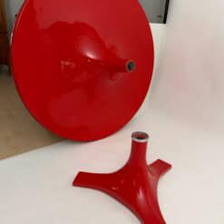 Rare Red Kartell Dining Table by Anna Castelli Ferrieri, ca. 1967 - Image 16