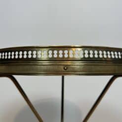French Neoclassical Brass and Mahogany Tripod Guéridon - Detail Two - Styylish