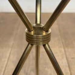 French Neoclassical Brass and Mahogany Tripod Guéridon - Detail Three - Styylish