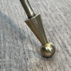 French Neoclassical Brass and Mahogany Tripod Guéridon - Detail Five - Styylish