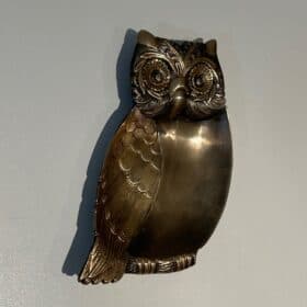 Mauro Manetti Style Brass Owl Trinket Dish