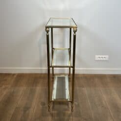Maison Jansen Style Brass and Glass Console Table - Image 5