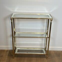 Maison Jansen Style Brass and Glass Console Table - Image 6