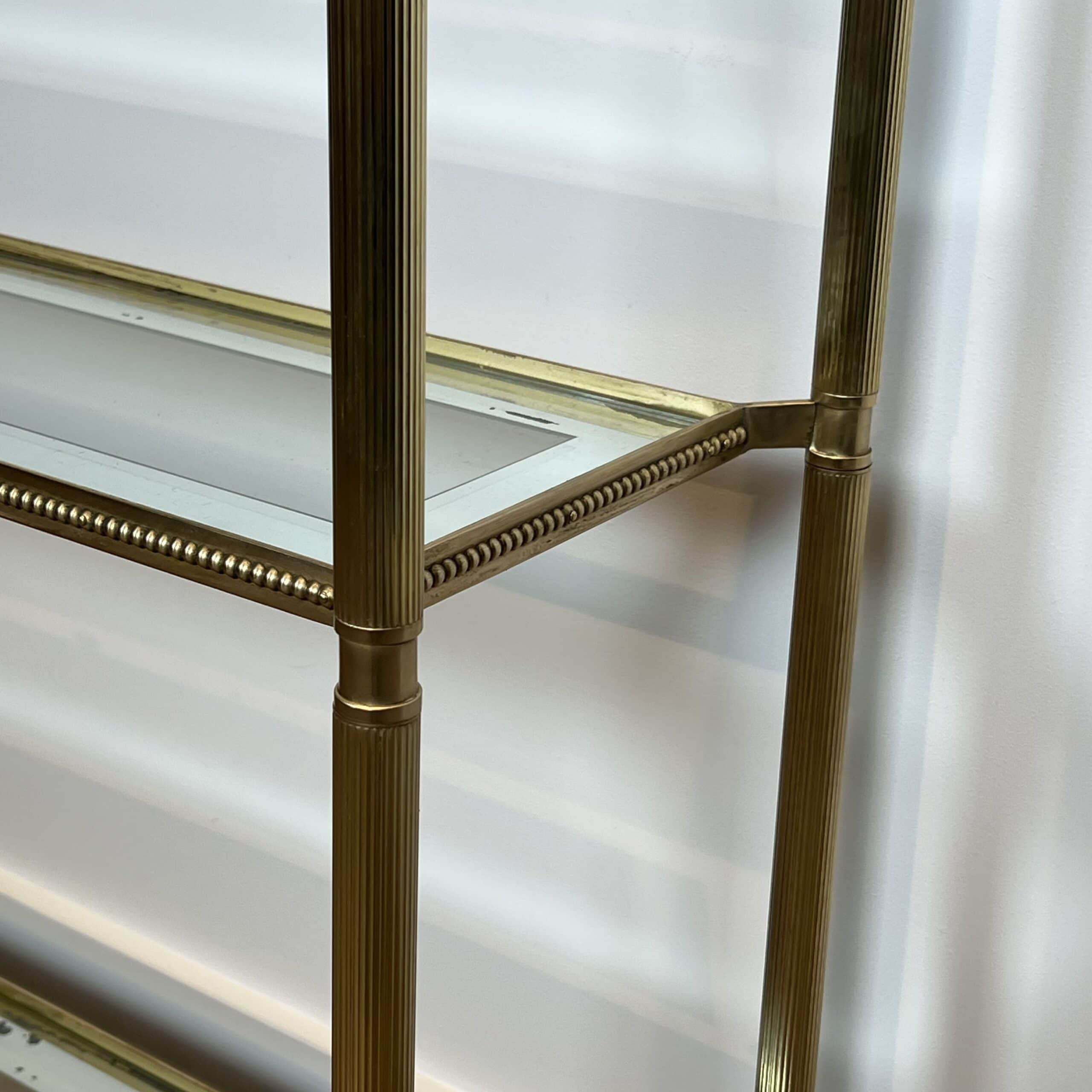 Maison Jansen Style Brass and Glass Console Table - Image 10