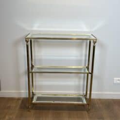 Maison Jansen Style Brass and Glass Console Table - Image 13