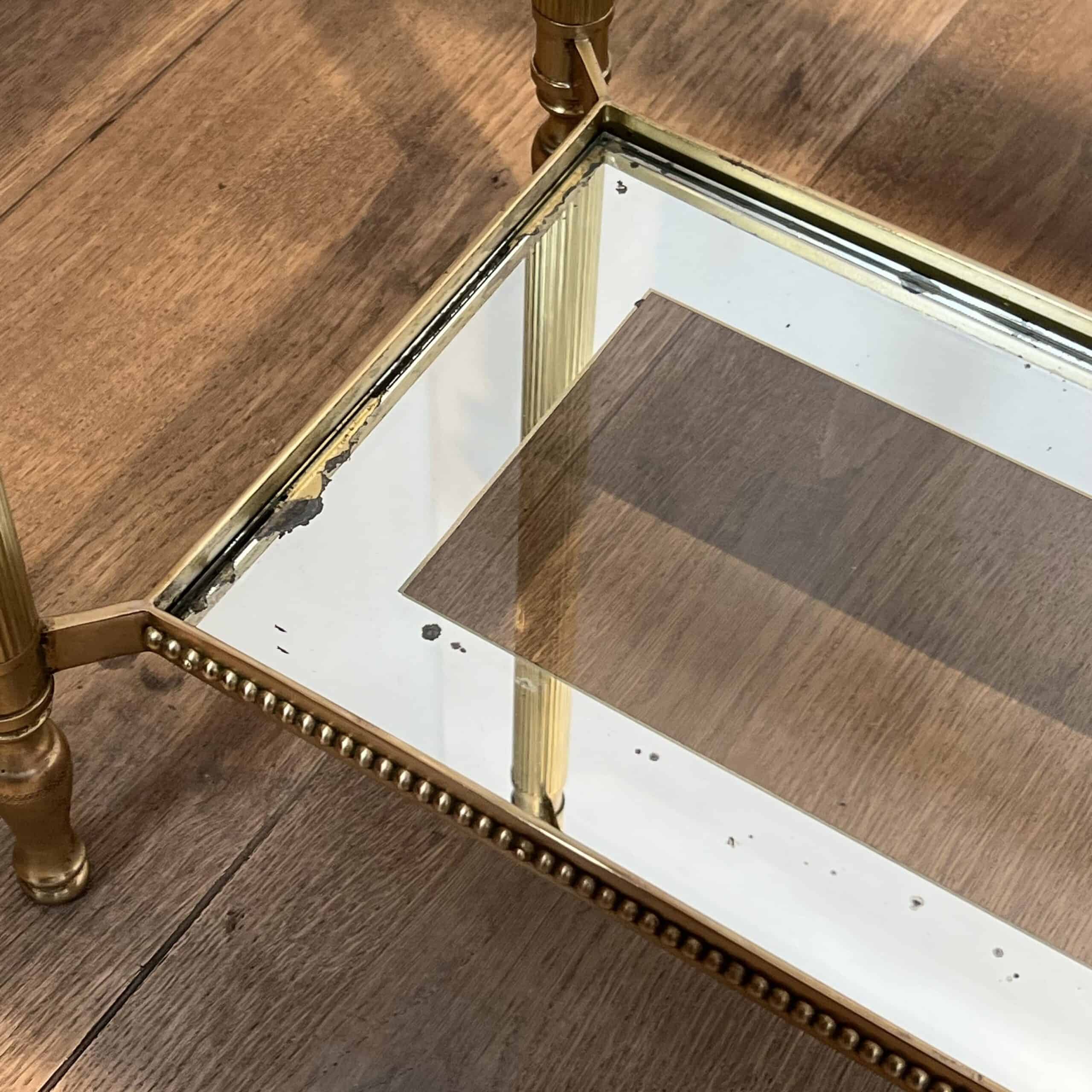 Maison Jansen Style Brass and Glass Console Table - Image 15