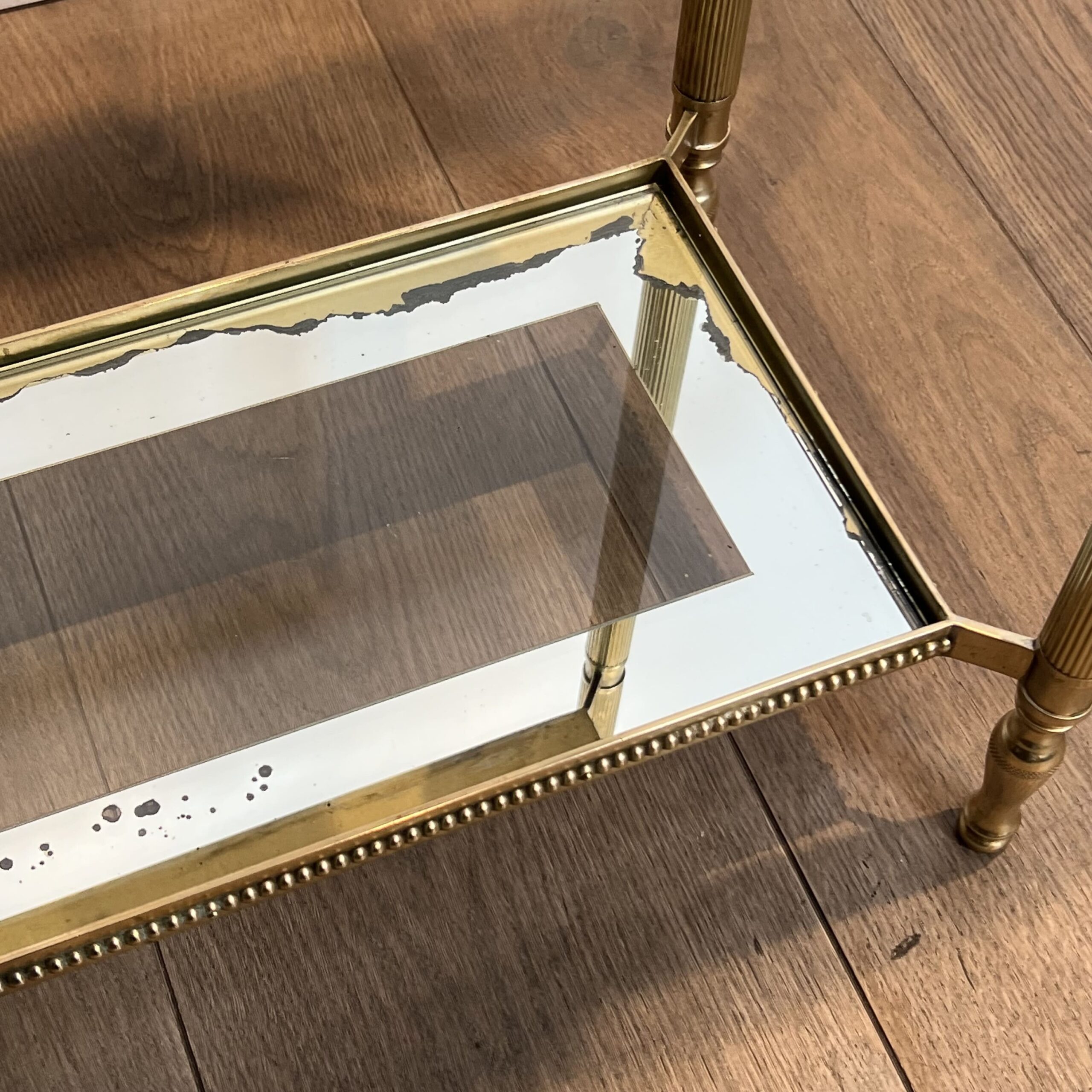 Maison Jansen Style Brass and Glass Console Table - Image 16