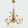 Coco Chanel Style Gilt Tole Chandelier - Styylish