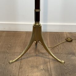 Maison Baguès Style Mahogany and Gilt Brass Floor Reading Lamp - Detail Five - Styylish
