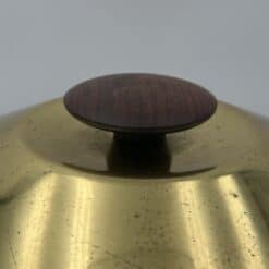 Italian 1960s Green Leather and Brass Ice Bucket - Detail One - Styylish