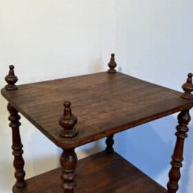 French Napoleon III Pitch Pine Three-Tier Shelf
