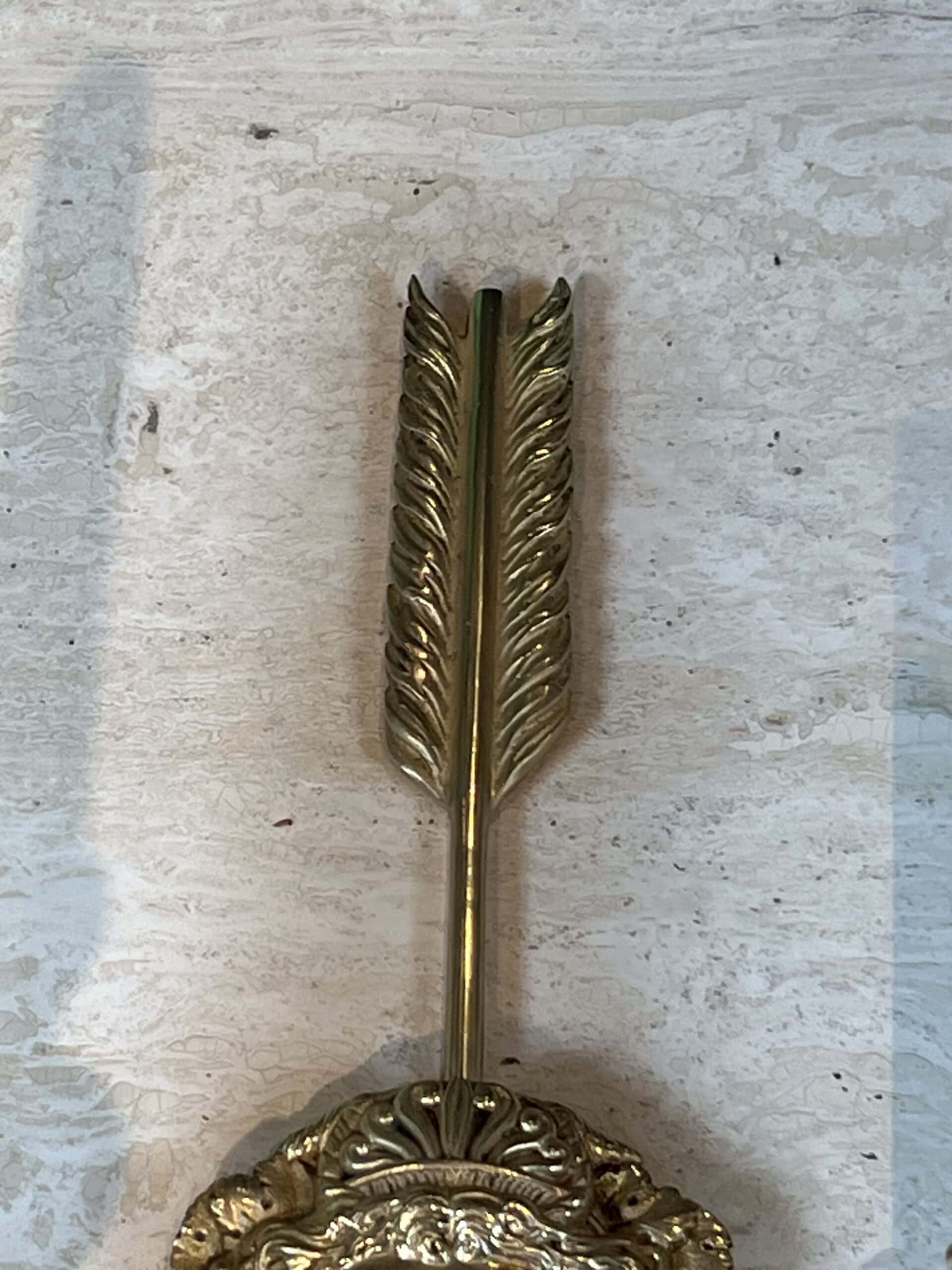 Pair of Lucien Gau Neoclassical Silvered Bronze Wall Sconces - Detail One - Styylish