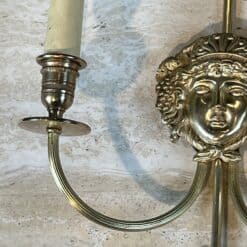 Pair of Lucien Gau Neoclassical Silvered Bronze Wall Sconces - Detail Three - Styylish