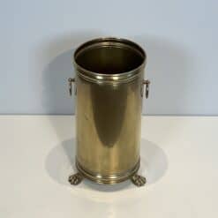 Antique Neoclassical Brass Umbrella Stand with Claw Feet - View Three - Styylish