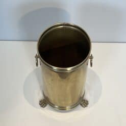 Antique Neoclassical Brass Umbrella Stand with Claw Feet - View Five - Styylish