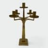 Jugendstil Brass Candelabrum with Five Lights in the Style of Josef Hoffmann - Styylish
